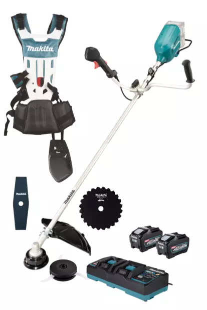 MAKITA Ruohoraivuri XGT UR012GZ10SET Raivaussahavarustuksella, 2x5,0Ah akut ja latauslaite - XGT Akkukonerungot - 5219200010 - 1