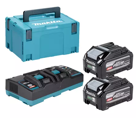 PowerPack XGT 40V 2x4,0Ah ja DC40RB 1911D8-0 - Makita XGT 40V Akut ja latauslaitteet - 088381599436 - 1